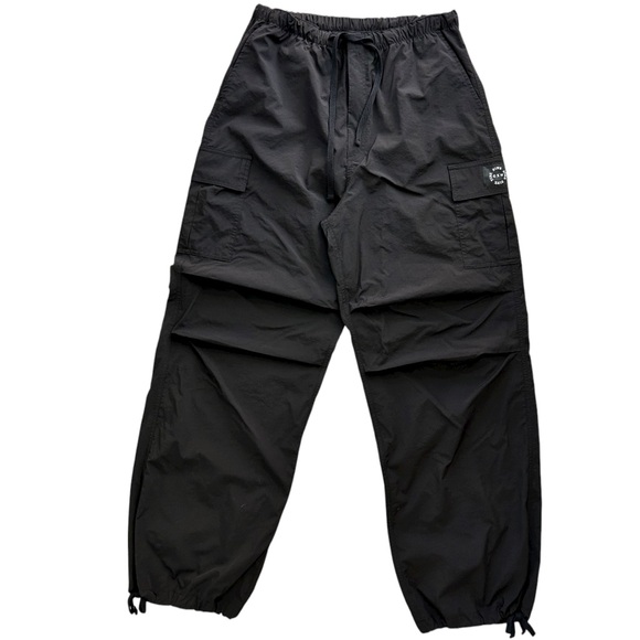 PINK Victoria's Secret Pants - VICTORIA’S SECRET PINK CHLOE X HALLE  Women’s Parachute Pants Black Athleisure M